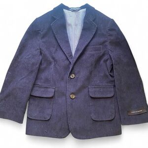 Kids Navy Corduroy Blazer w/ Tortoise Shell Buttons